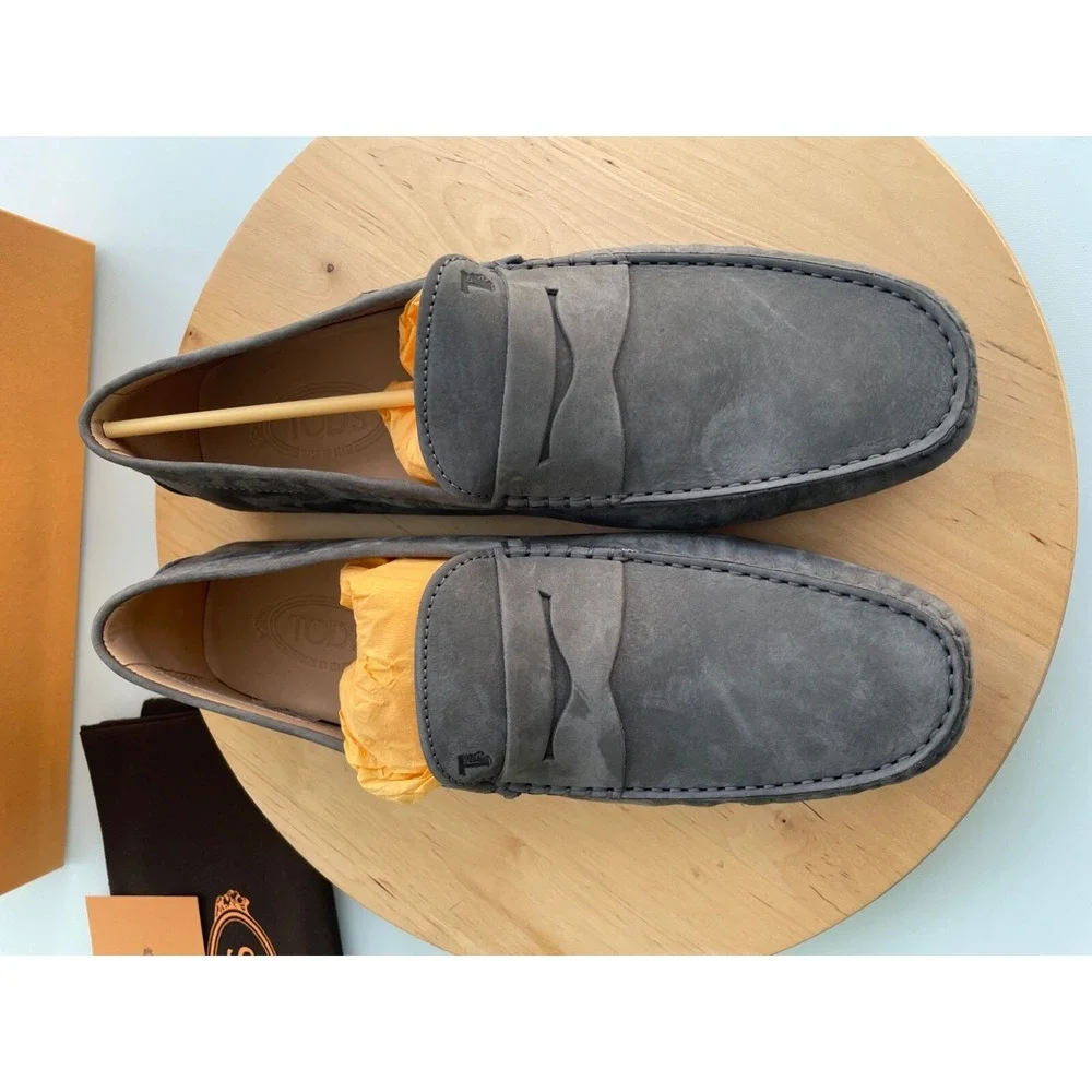 Tod's Men's NEW Mocassino City Gommino XXM0LR0001RE0B408 Suede Loafer Shoe 6.5